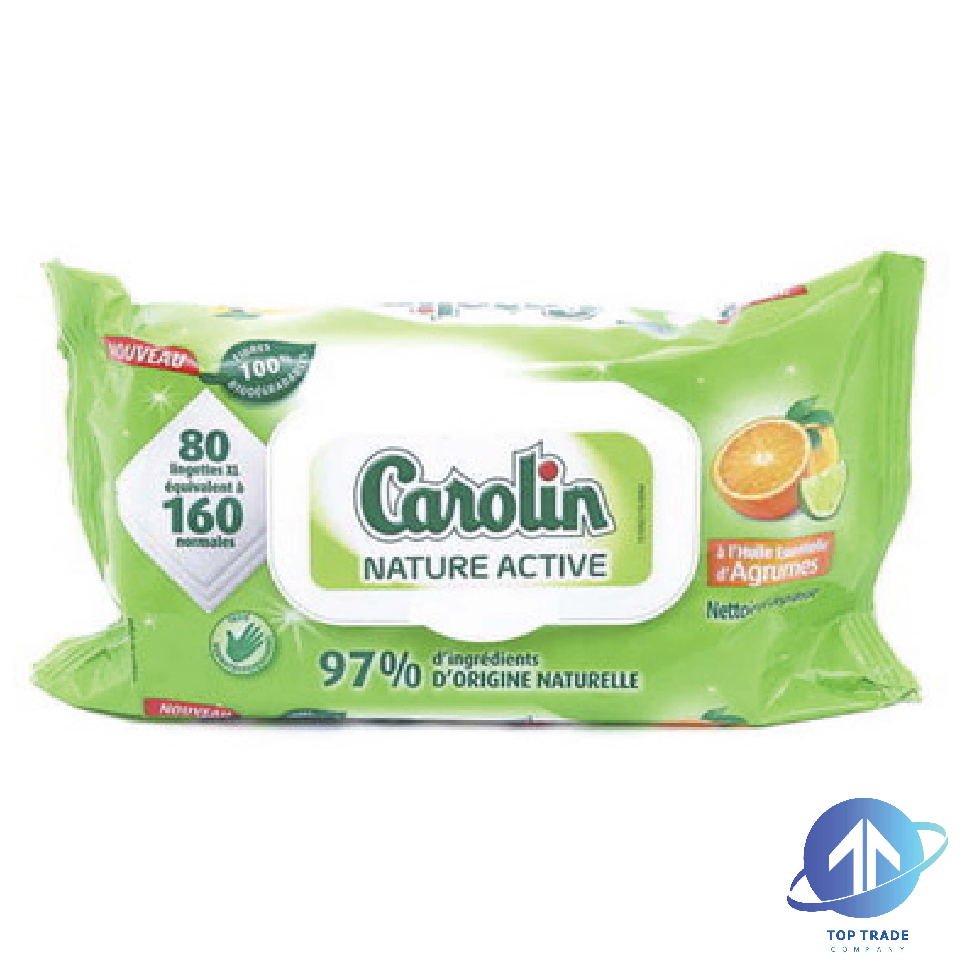 Carolin lingettes multi-surfaces 80 lingettes Nature Active
